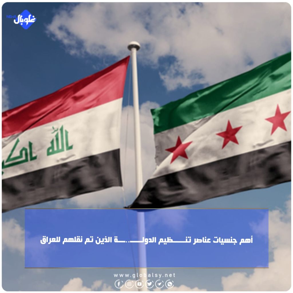 أهم جنسيات عناصر تنـــــظيم الدولـــــ..ـــة الذين تم نقلهم للعراق