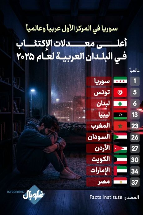 سوريا في المركز الأول عربياً وعالمياً 