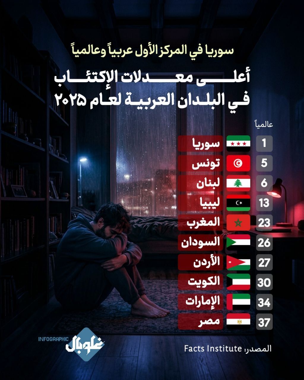 سوريا في المركز الأول عربياً وعالمياً 