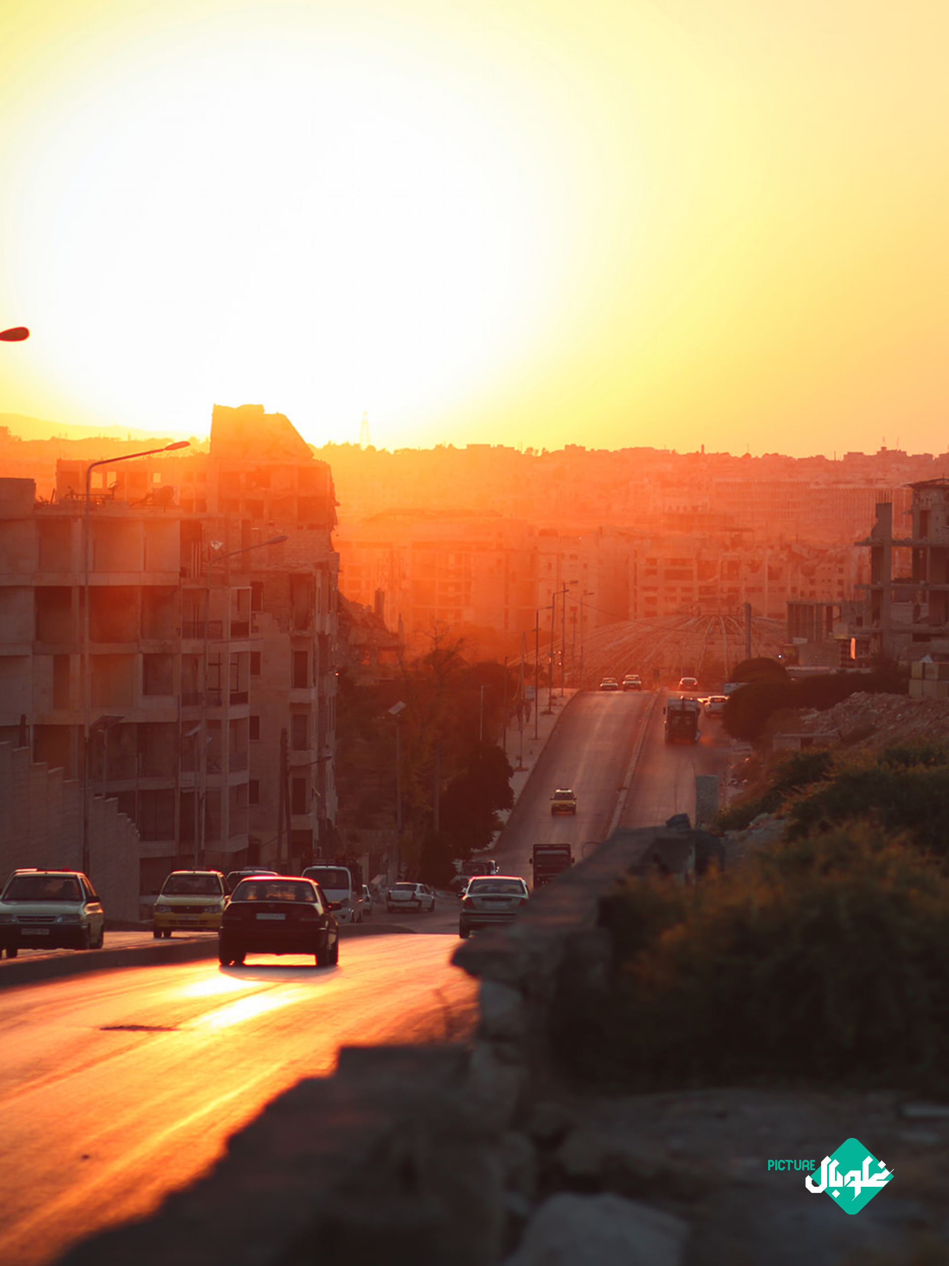 من شوارع مدينة حلب الشهباء الجميلة